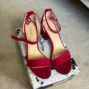 RED HEELS - worn once